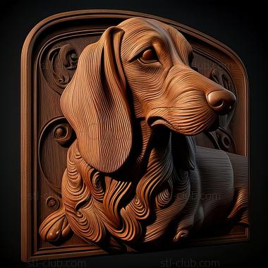 3D model st Helleforshund dog (STL)